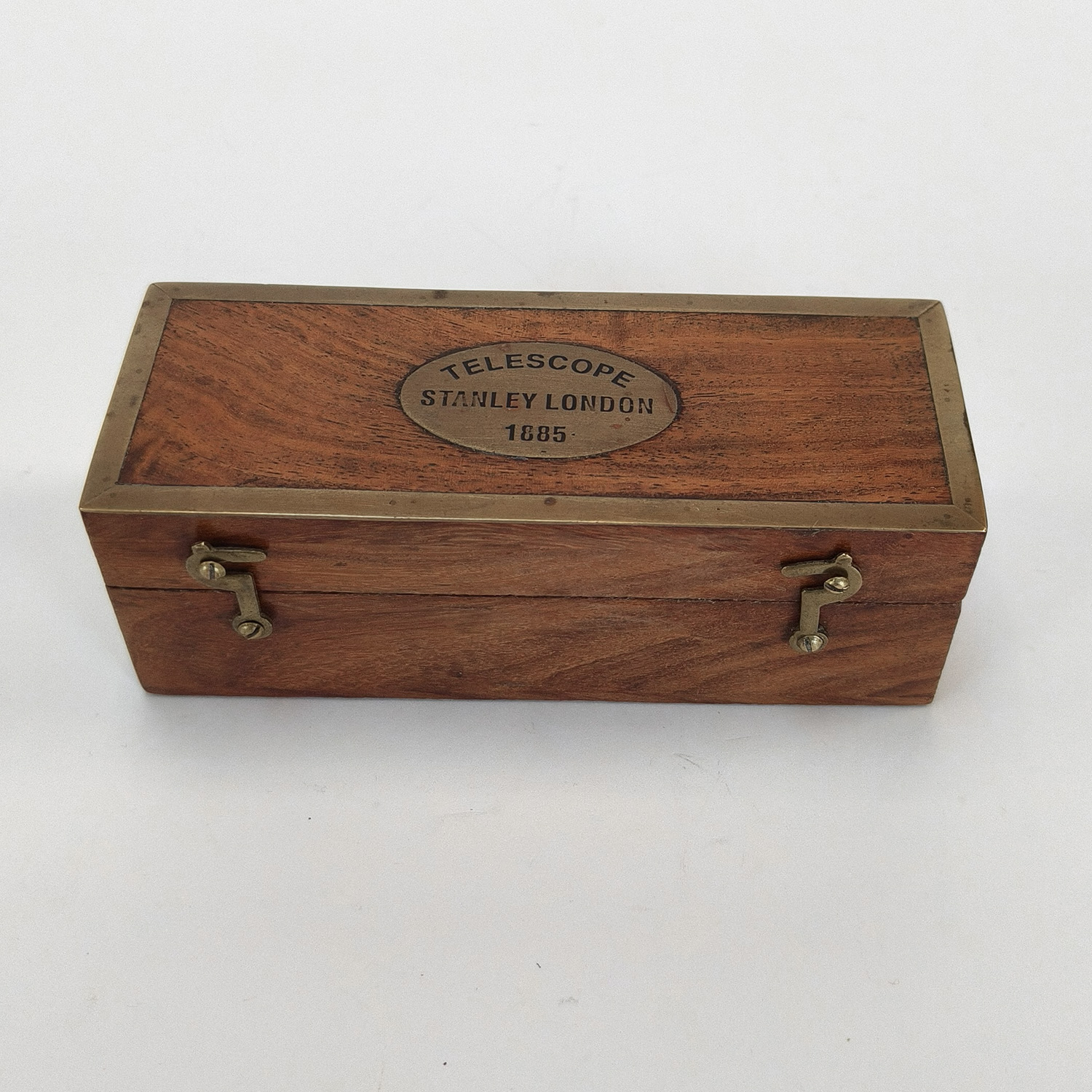 Stanley London 1885 Brass 3-Draw Nautical Telescope