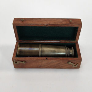 Stanley London 1885 Brass 3-Draw Nautical Telescope