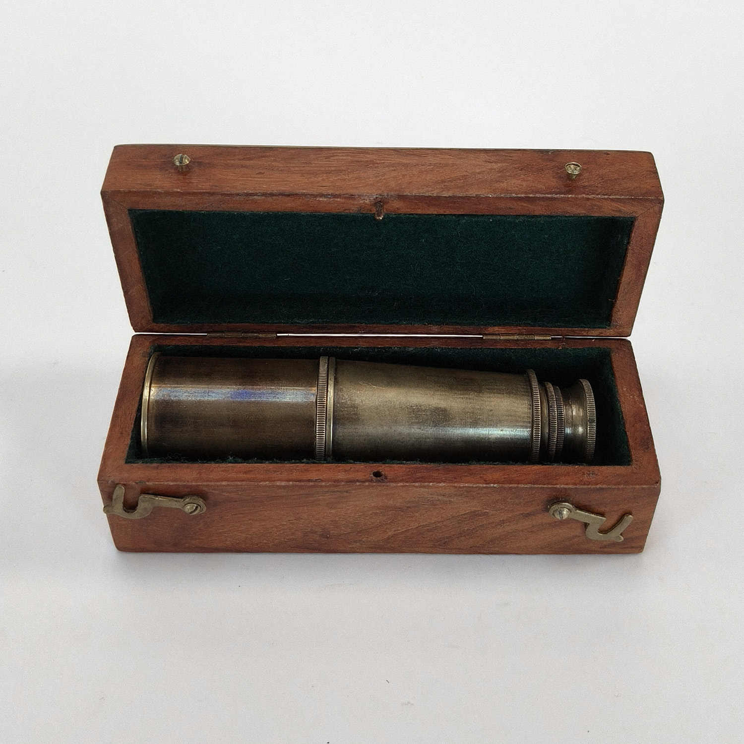 Stanley London 1885 Brass 3-Draw Nautical Telescope