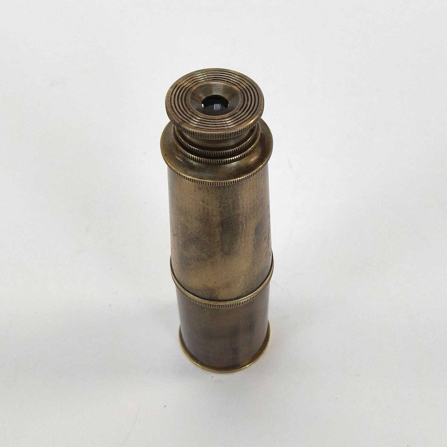 Stanley London 1885 Brass 3-Draw Nautical Telescope