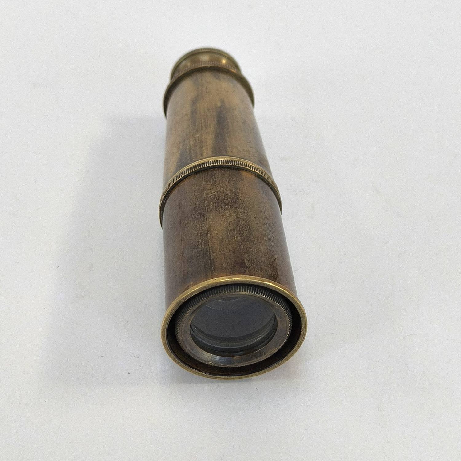 Stanley London 1885 Brass 3-Draw Nautical Telescope