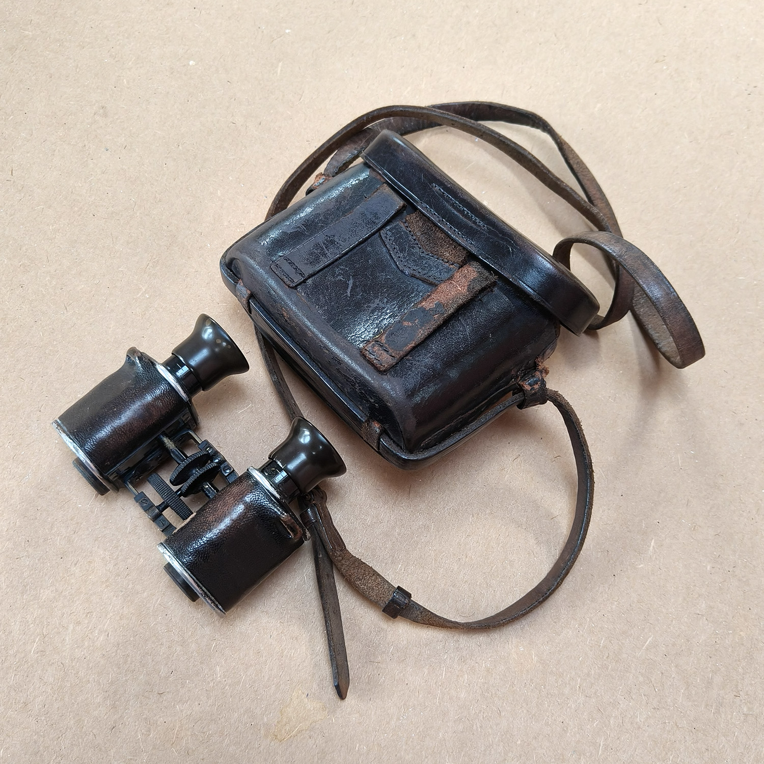 Antique C.P. Goerz Berlin Trieder 6x Binoculars