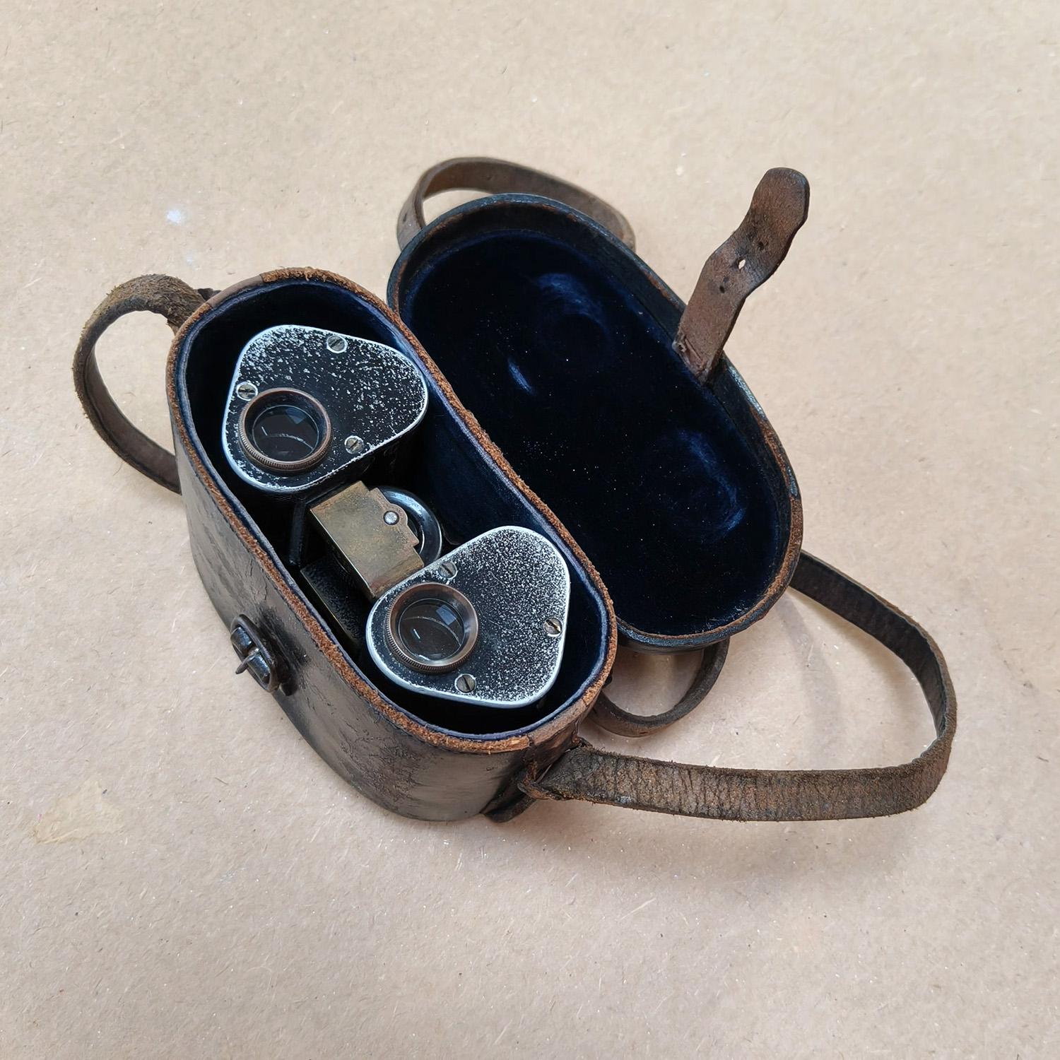 Antique C.P. Goerz Berlin Trieder 6x Binoculars