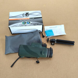 HD 12x50 Monocular Telescope with Mini Tripod