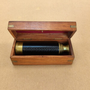 Vintage Brass Handheld Pirate 3-draw Telescope