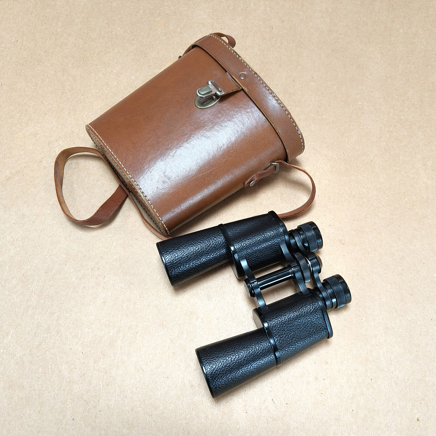 Vintage Nitschke Rathenow Plastvista 12x40 German Binoculars