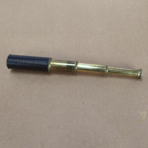 Vintage Brass & Leather 3-Draw Pocket Telescope_
