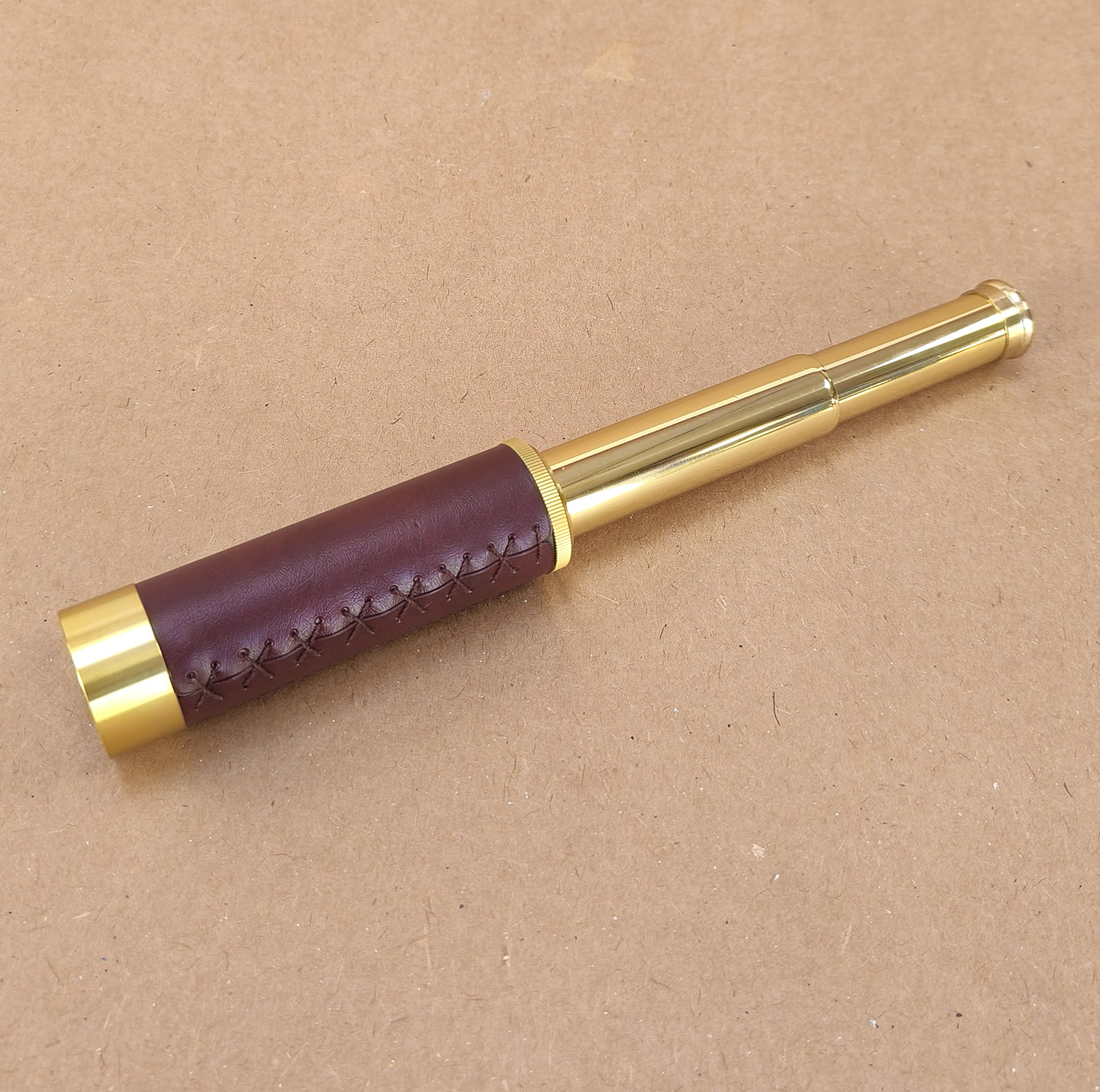 2-draw brass leather scope 30mm