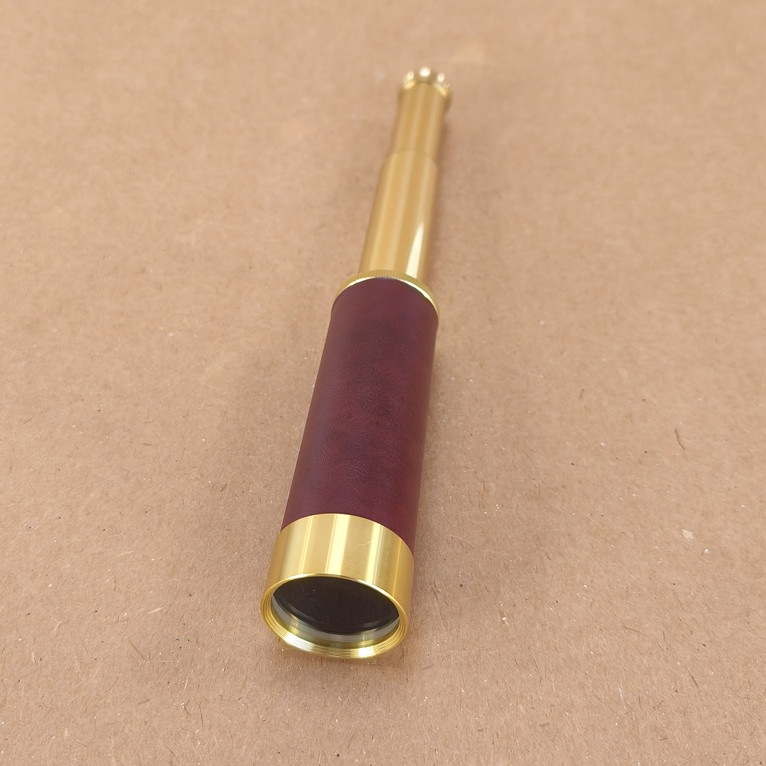 2-draw brass leather scope 30mm