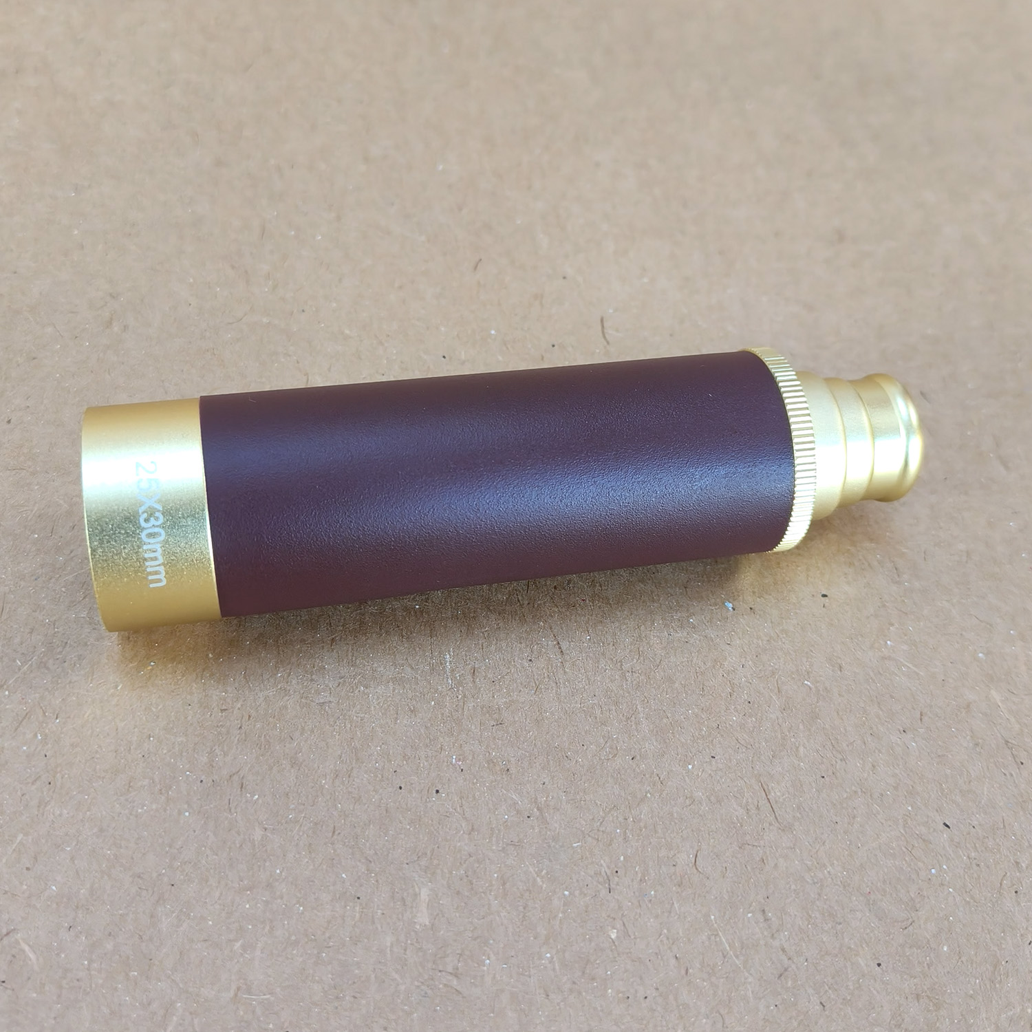 3-Draw Brass Spyglass / Pocket Telescope 25x30mm