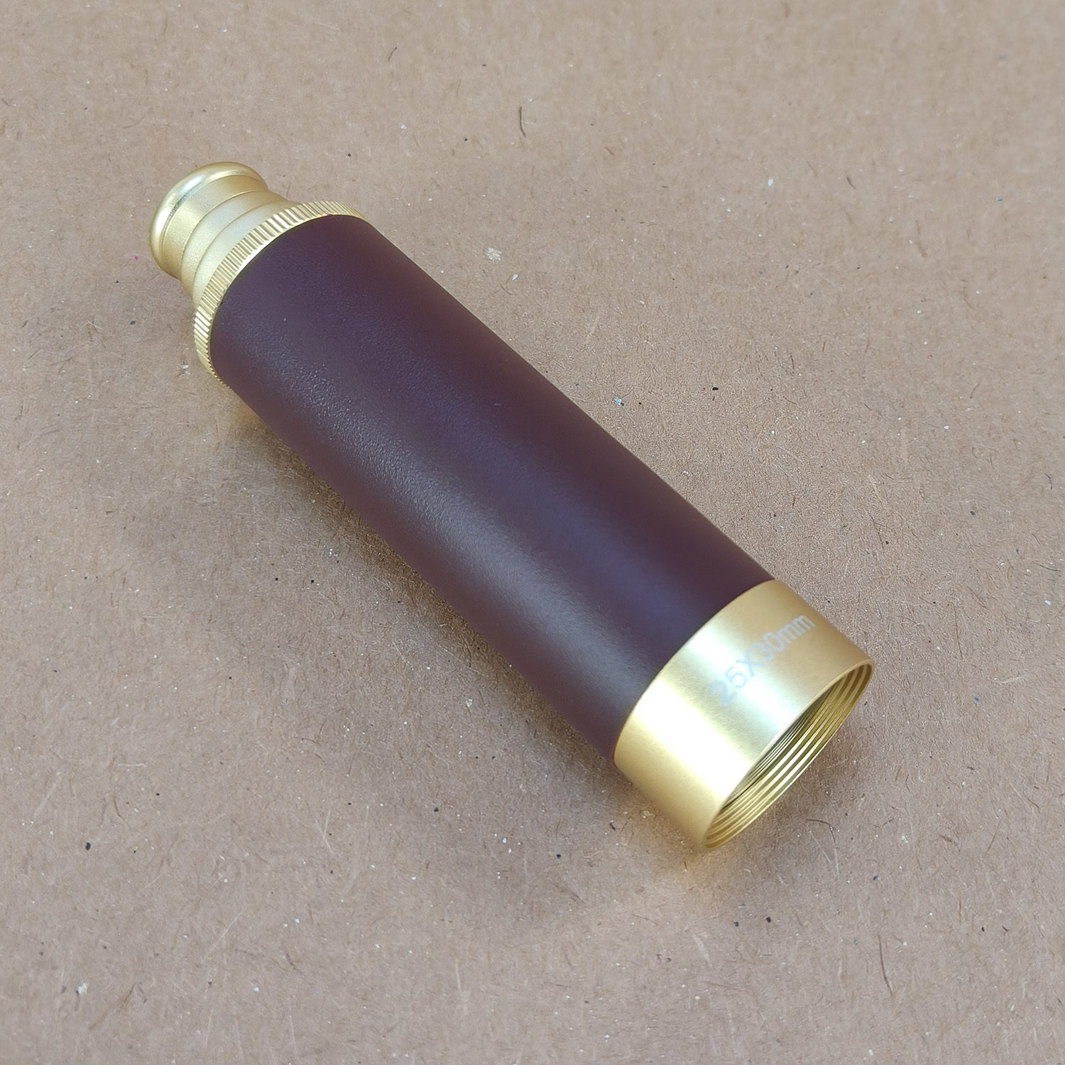 3-Draw Brass Spyglass / Pocket Telescope 25x30mm