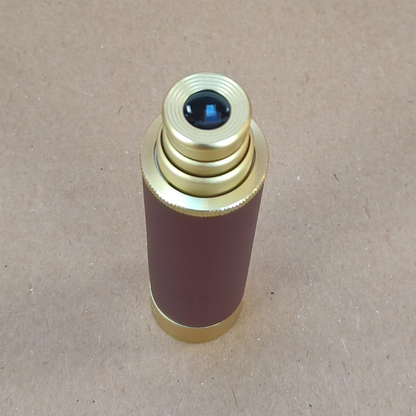 3-Draw Brass Spyglass / Pocket Telescope 25x30mm