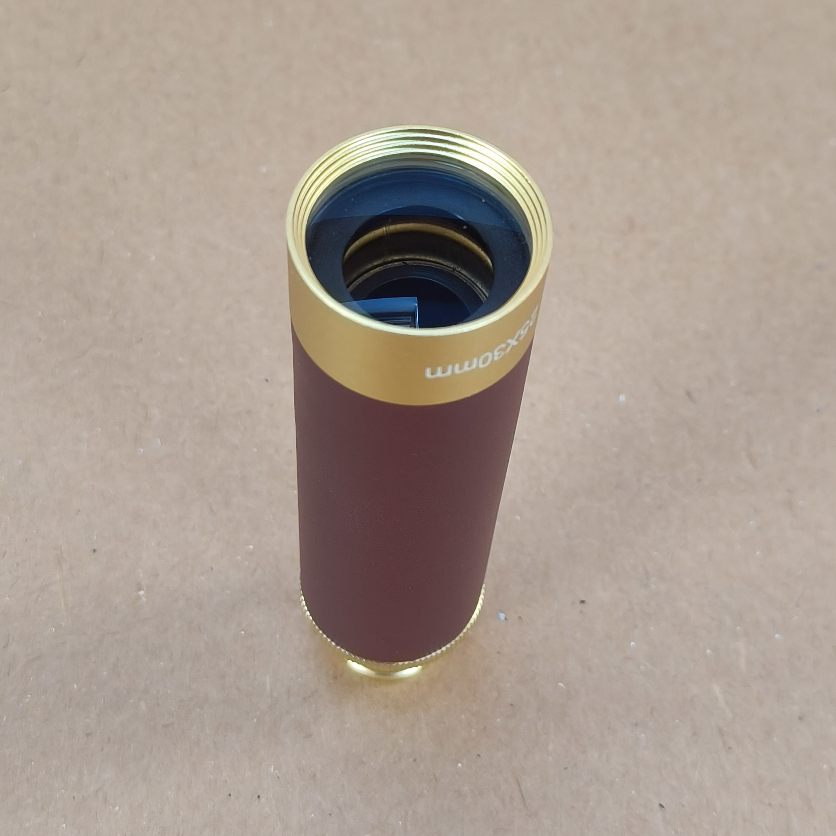 3-Draw Brass Spyglass / Pocket Telescope 25x30mm