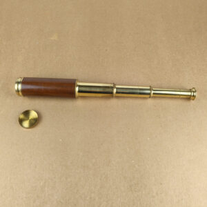3-Draw Brass & Wooden Spyglass Telescope