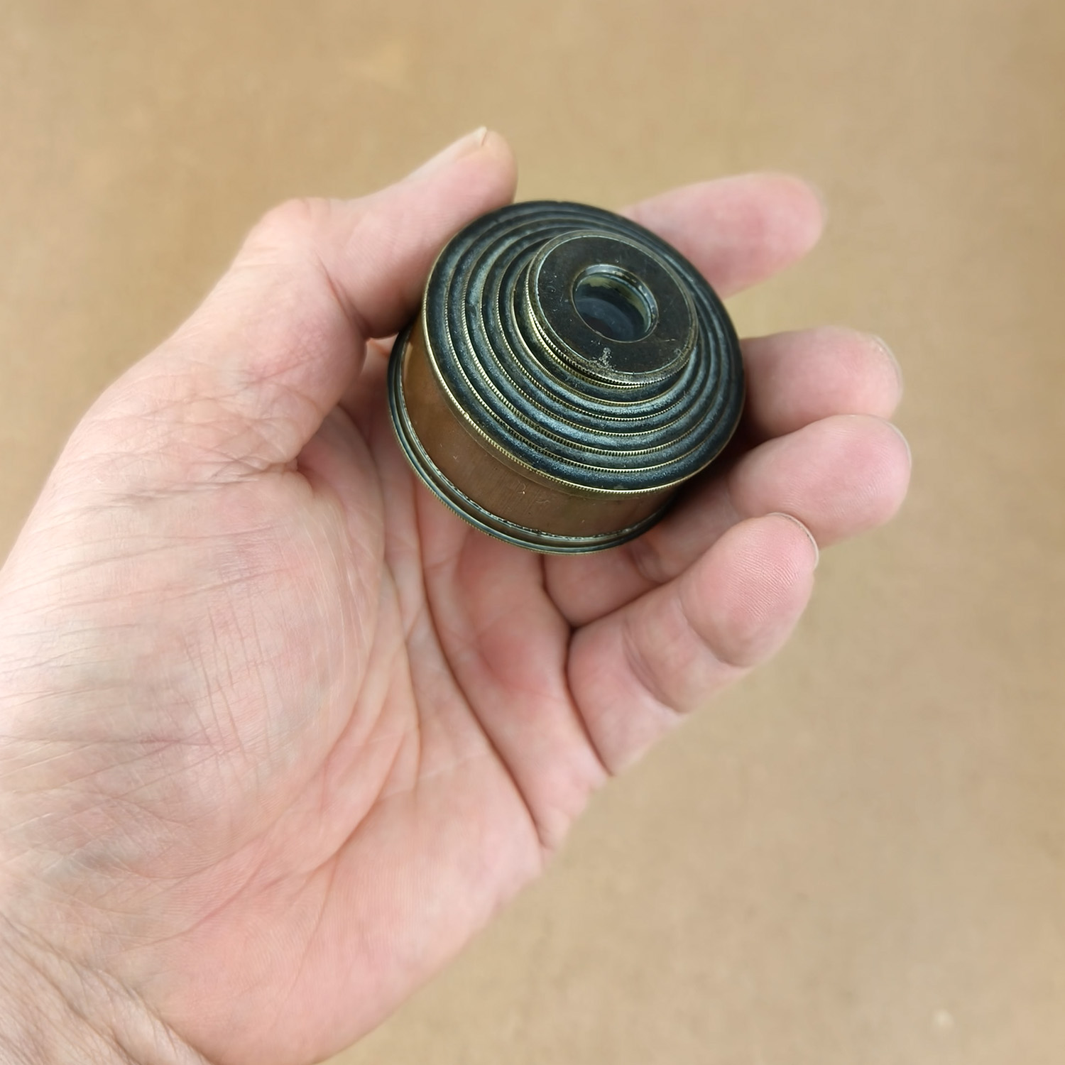 Antique Brass 7-Draw Pocket Telescope