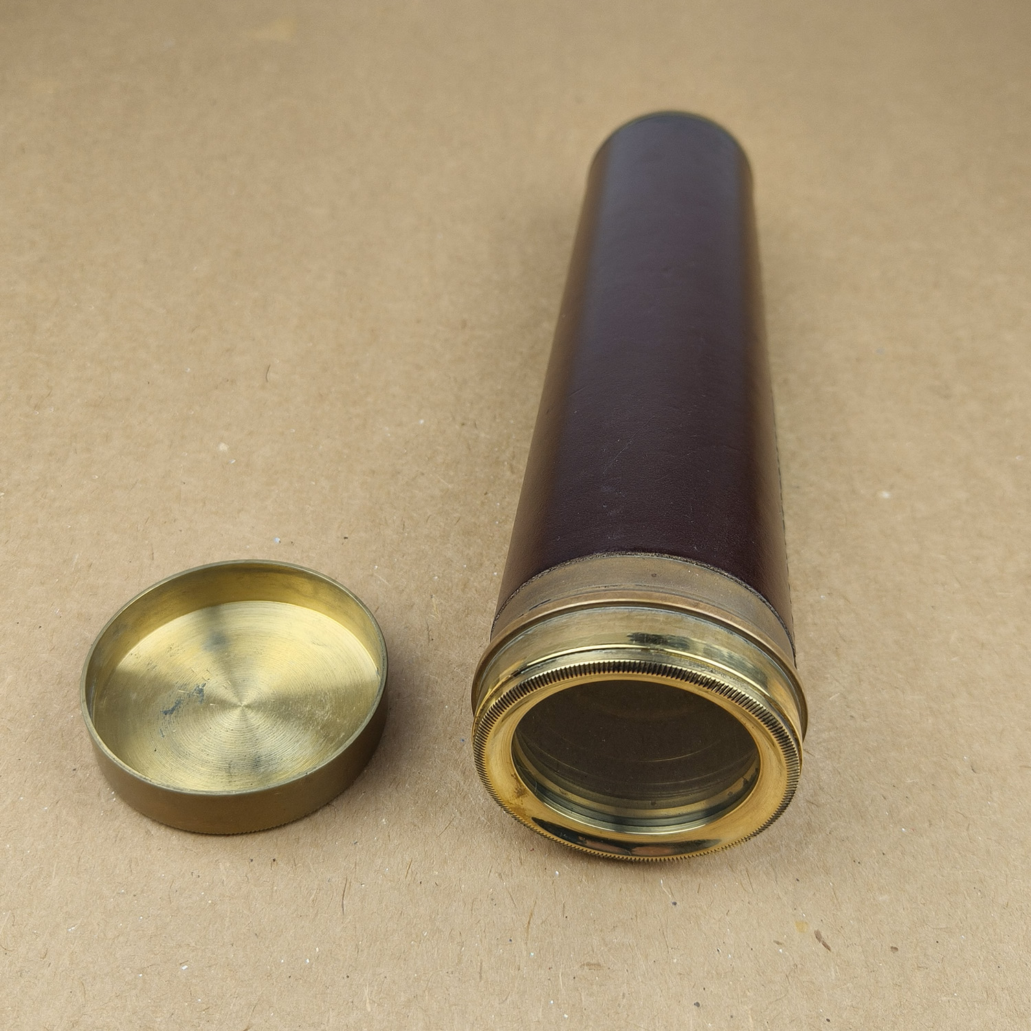 Vintage Brass 4-Draw Telescope by Thos Evans London