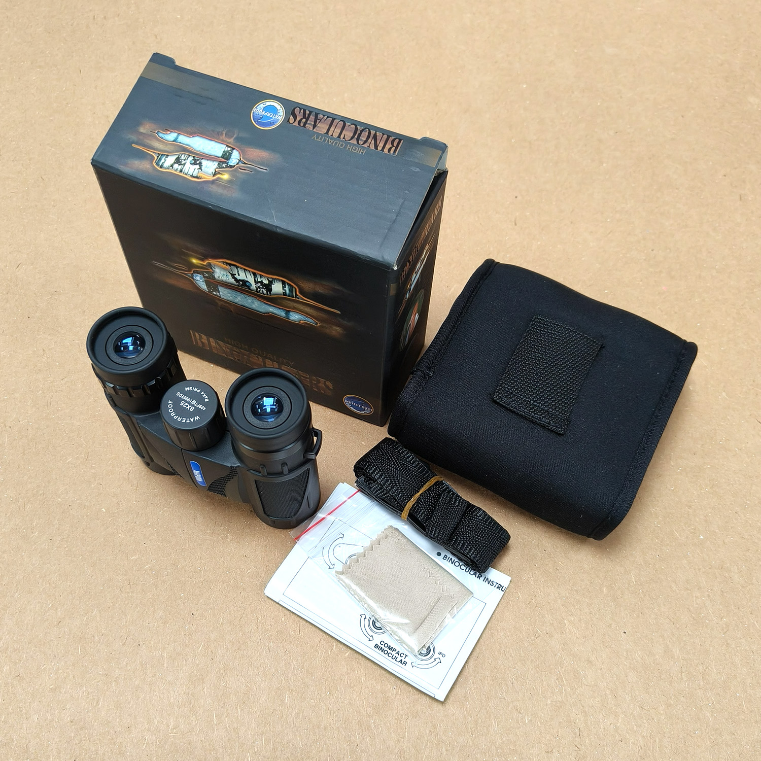 NIPON Compact 8x25 Waterproof & Fogproof Binoculars