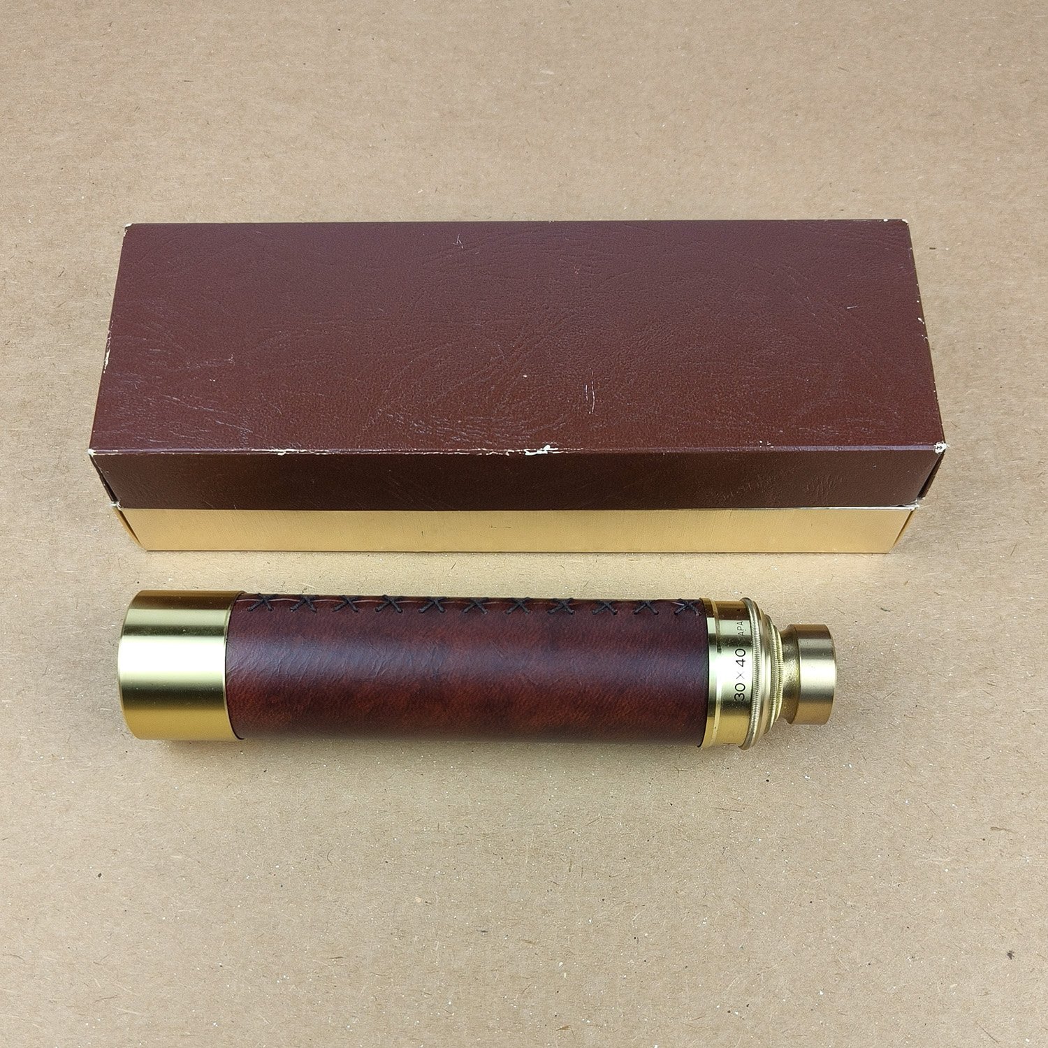 3-Draw Brass Spyglass Telescope 30x40