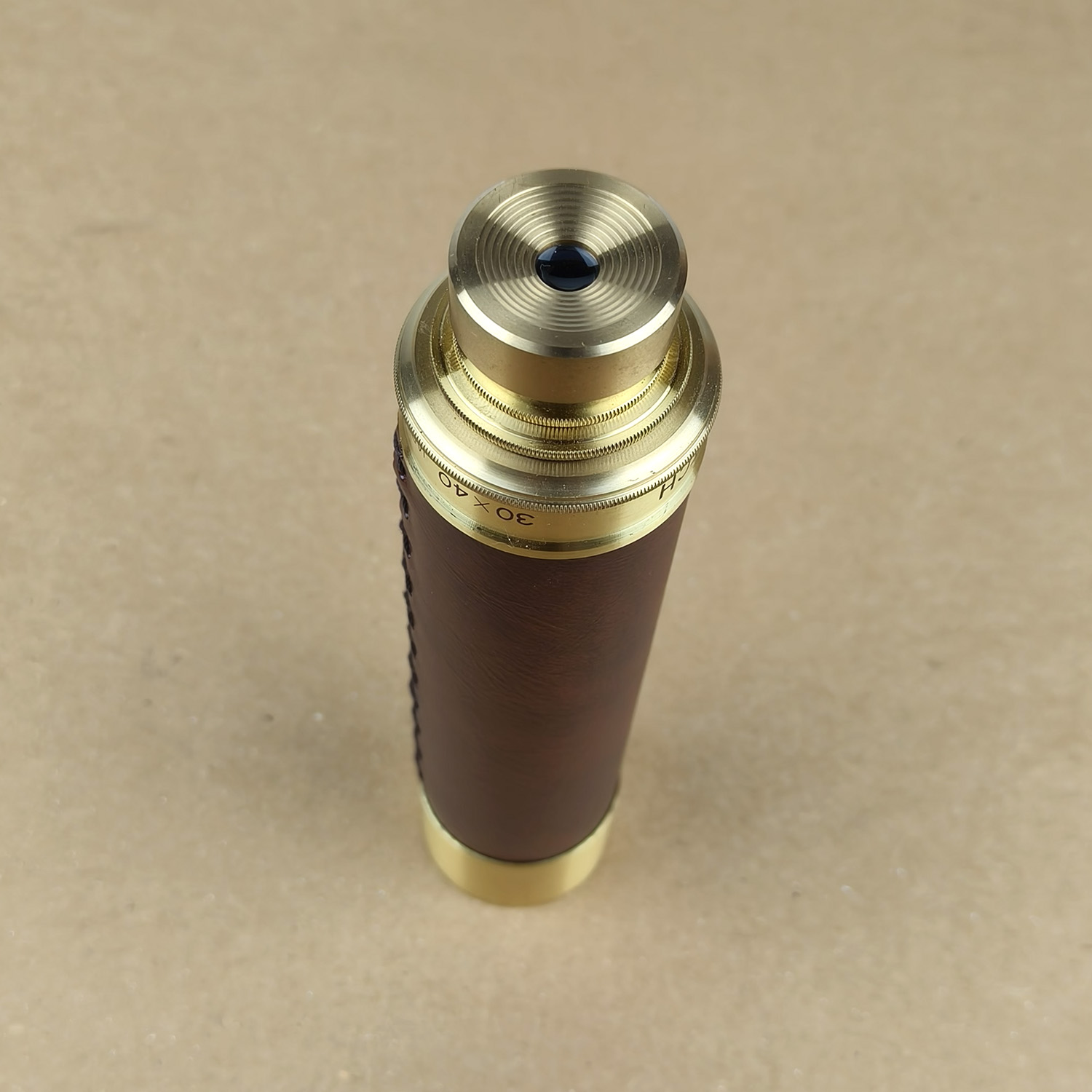 3-Draw Brass Spyglass Telescope 30x40