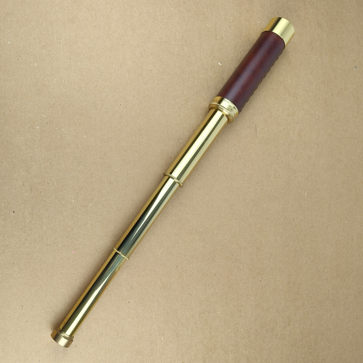 3-Draw Brass Spyglass Telescope 30x40