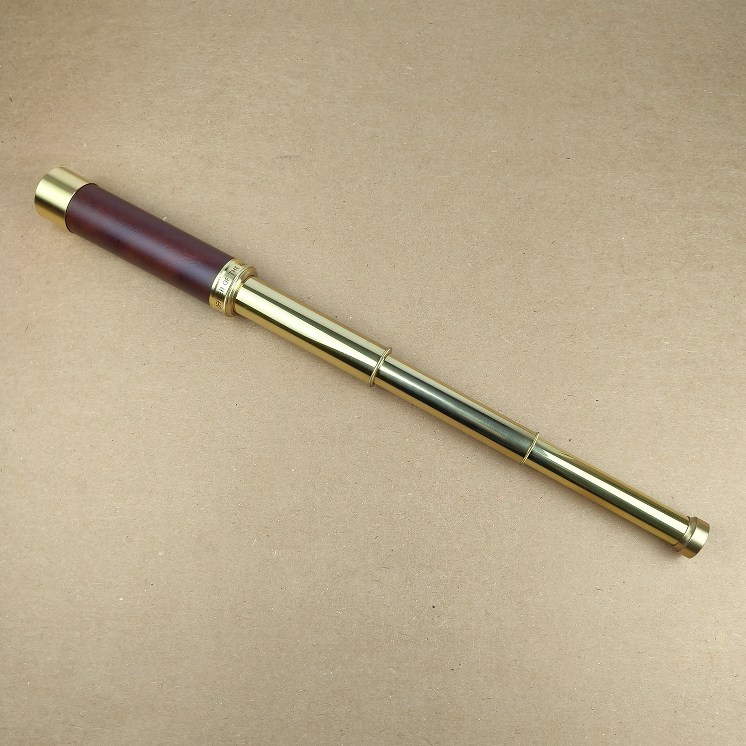 3-Draw Brass Spyglass Telescope 30x40