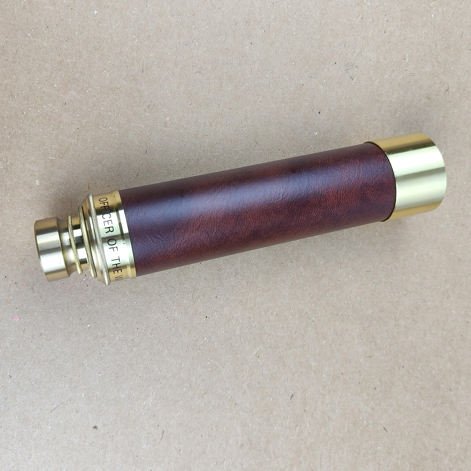 3-draw Brass Spyglass Telescope 30x40