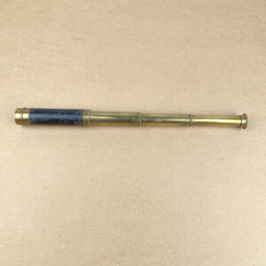 Antique Brass 3-Draw Pocket Telescope with Leather Grip