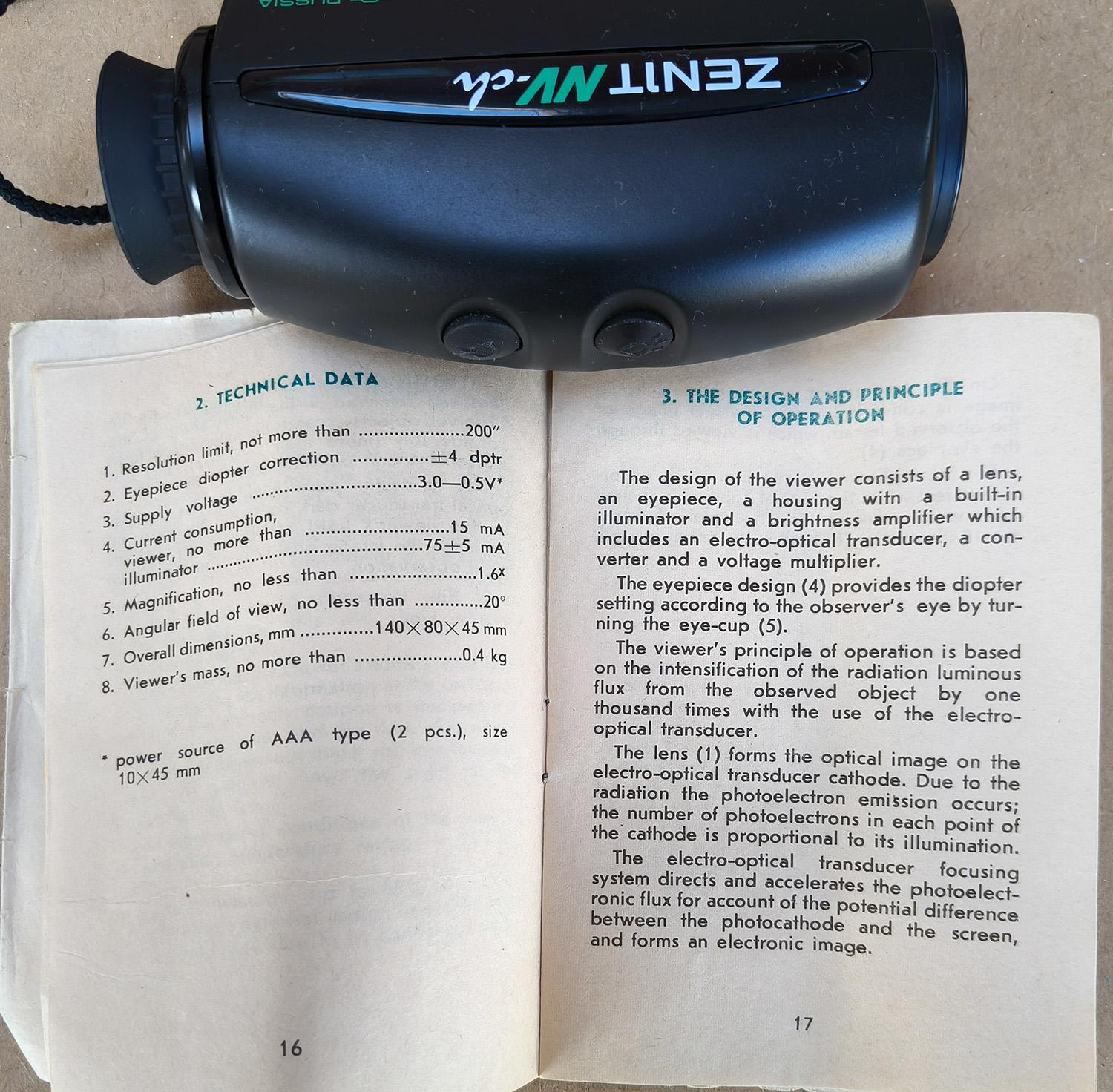 ZENIT NV-ch Night Vision Monocular