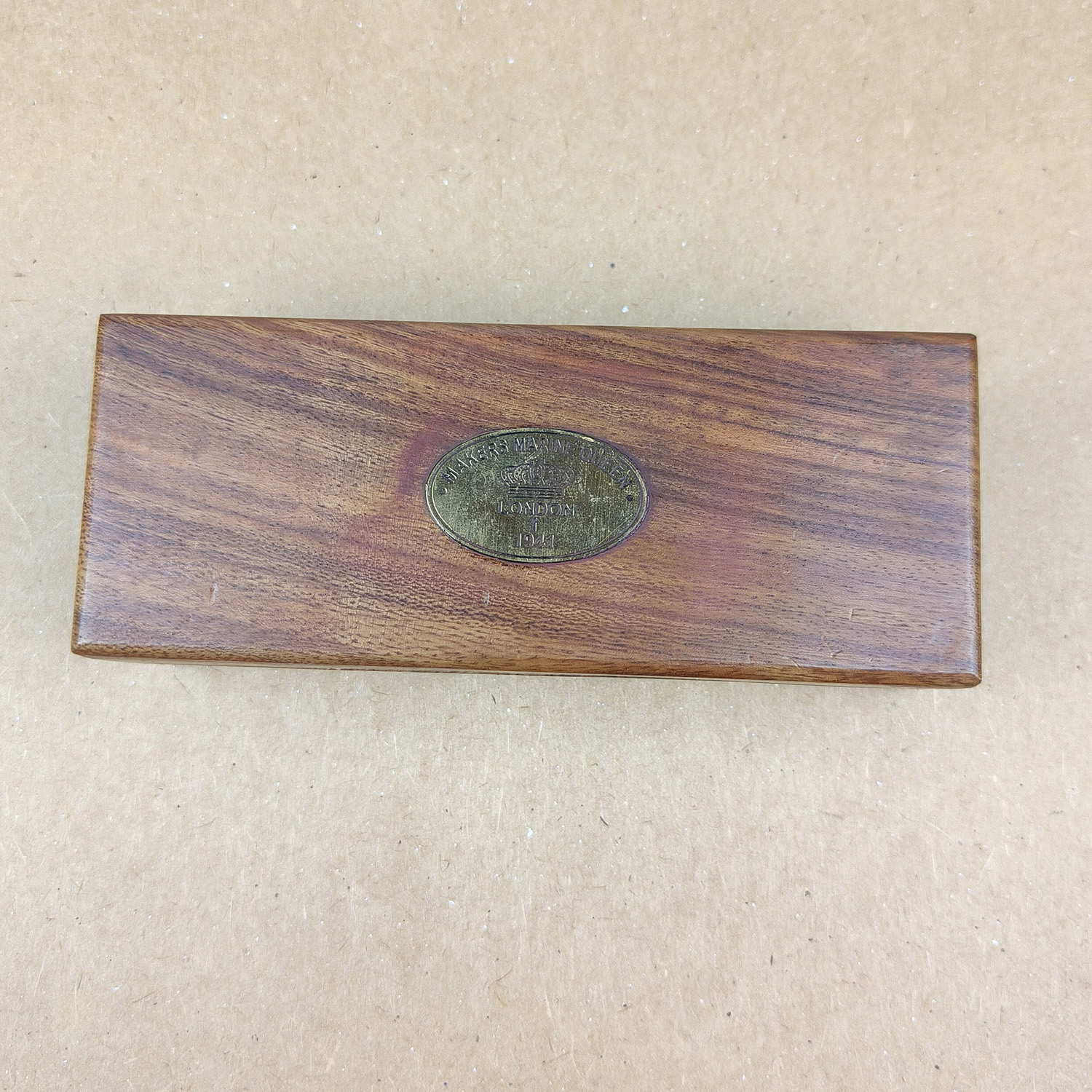 2-Draw Brass Telescope with Wooden Box