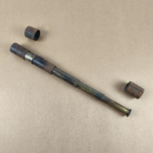 Antique 3-Draw Brass Telescope by Newton & Co.