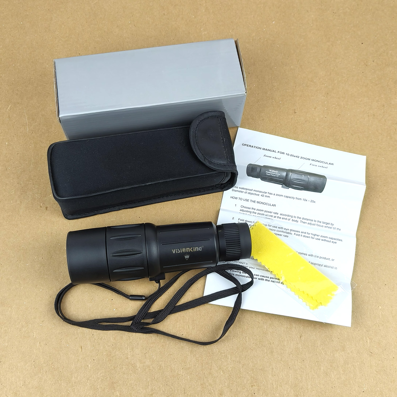 Visionking 10-25x42 Zoom Monocular