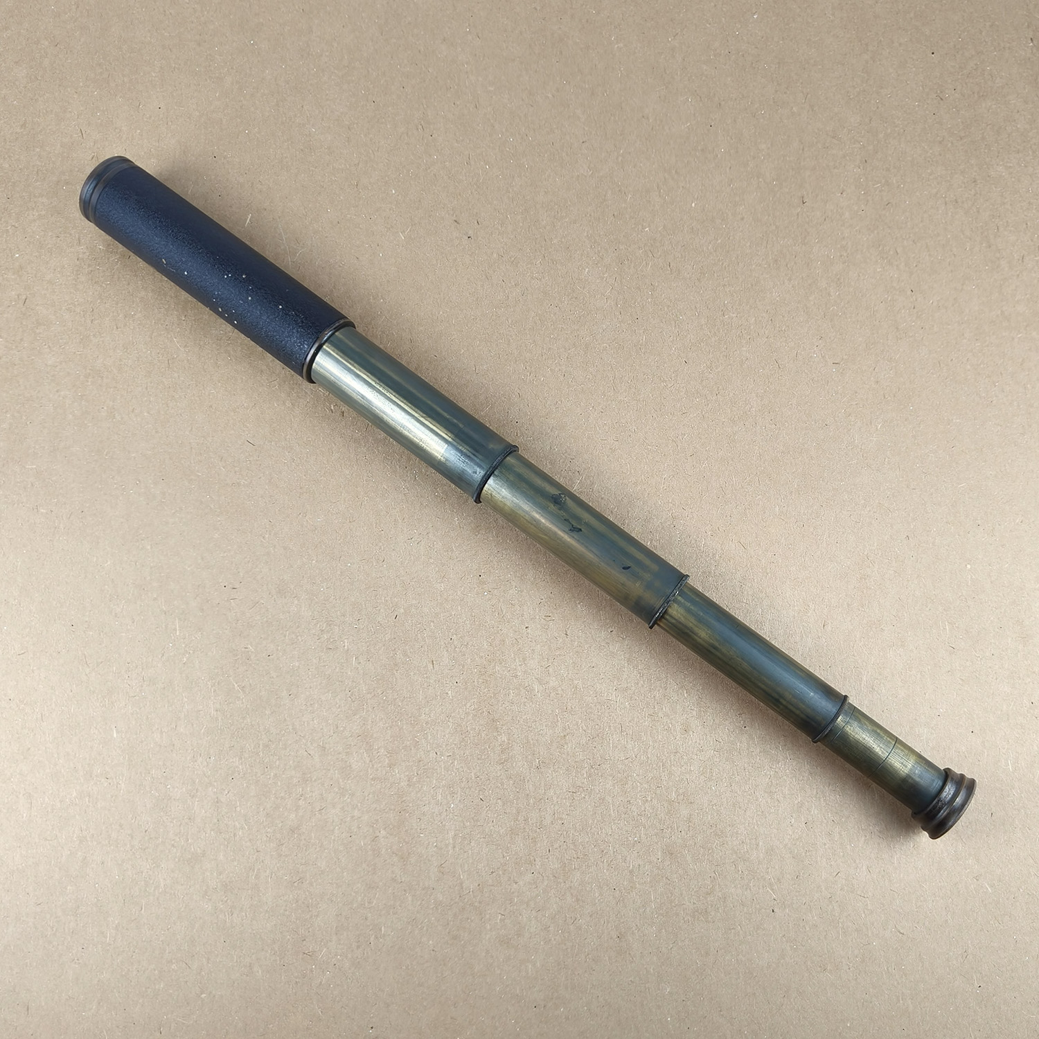 Victorian Brass 3 Draw Telescope Spyglass J.T. Coppock Leeds