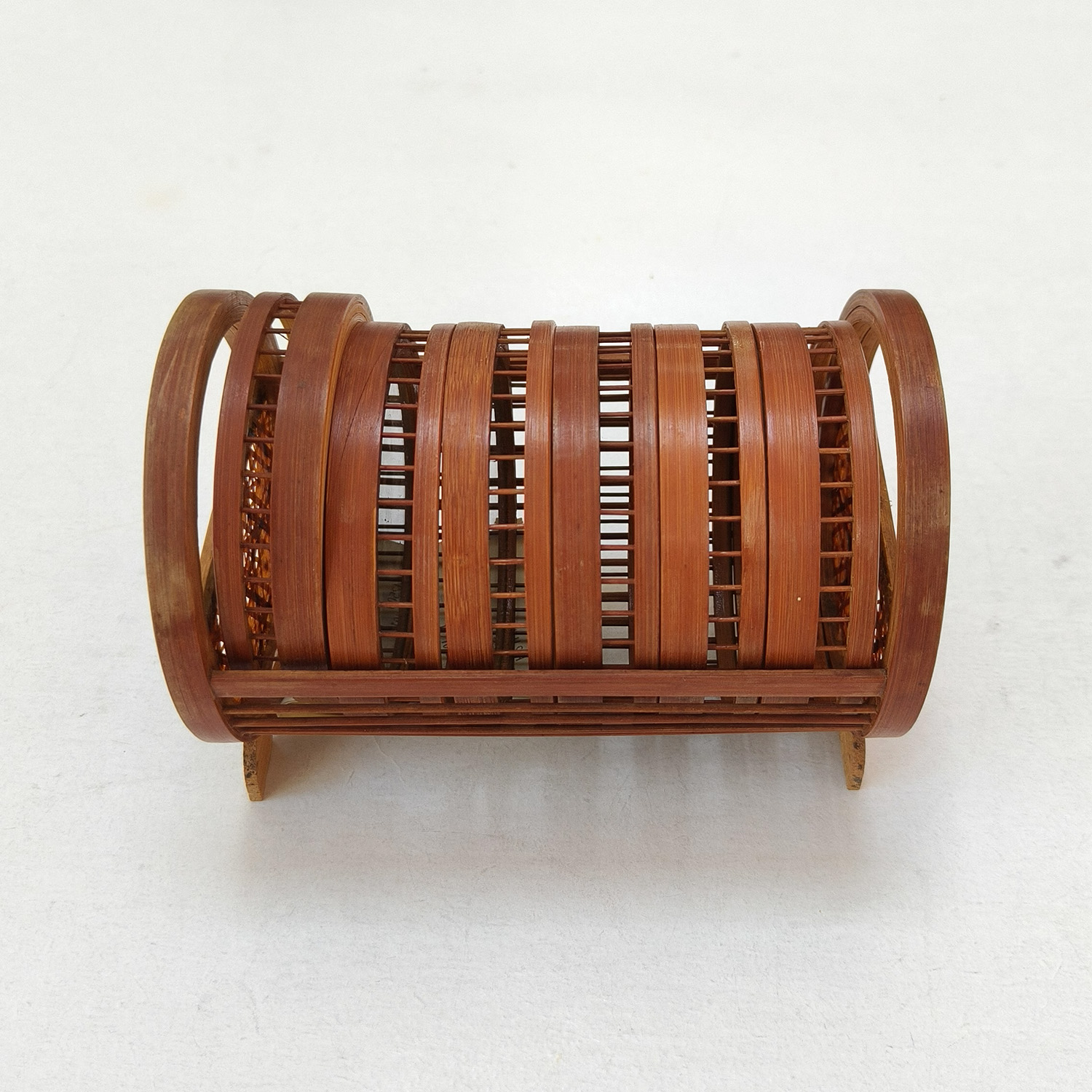 Bamboo Butterfly Coasters Set of 6 with Holder