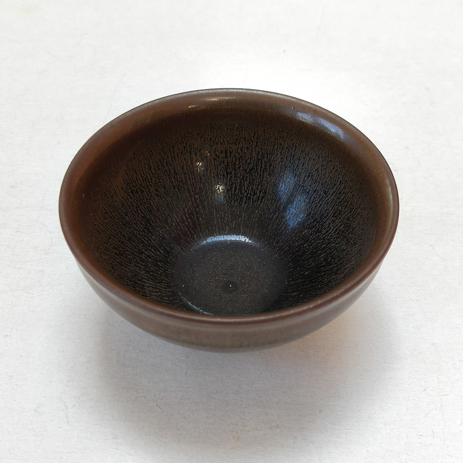 Chinese_Japanese Tenmoku Brown Black Glaze Tea Bowl