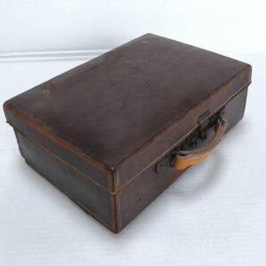 Vintage Leather Briefcase Box Case