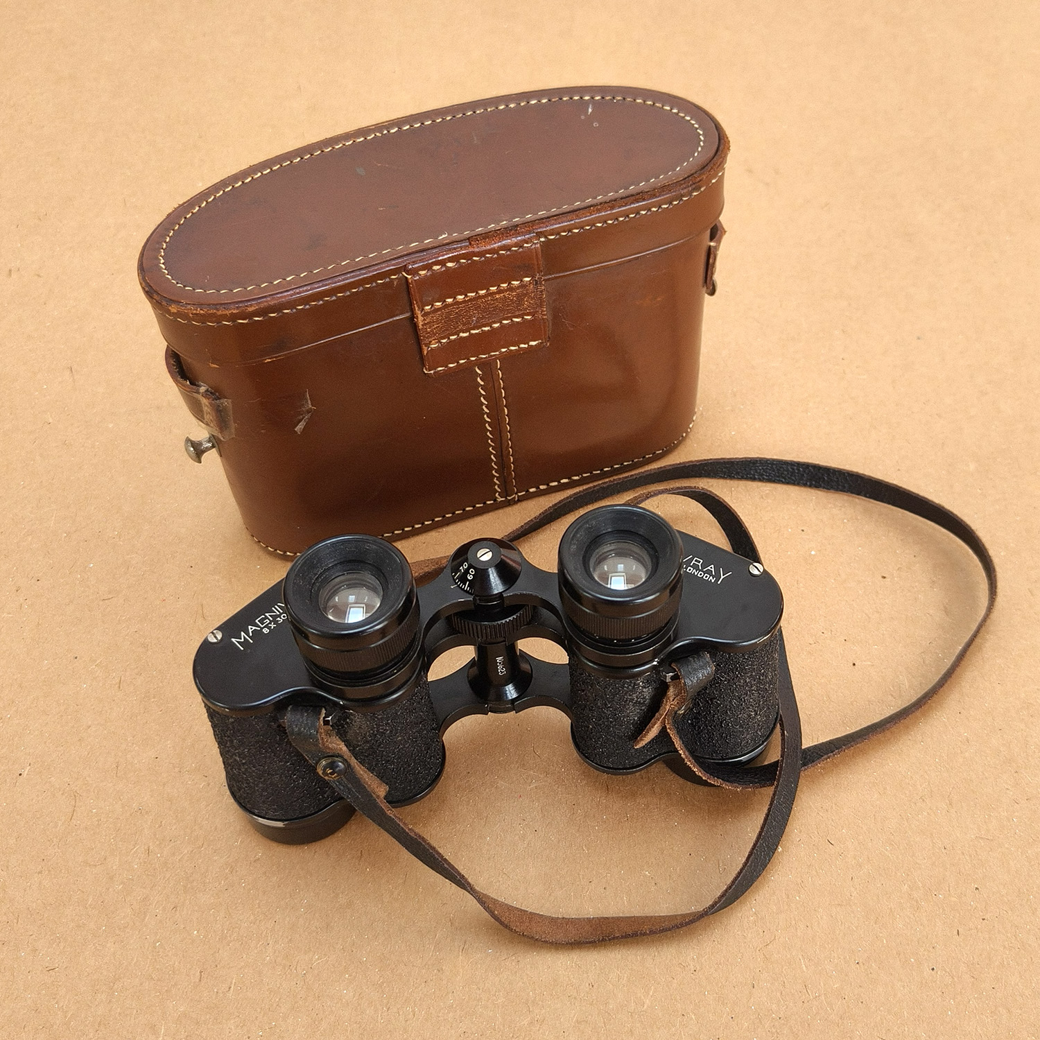 Vintage Wray London Magnivu 8x30 Binoculars