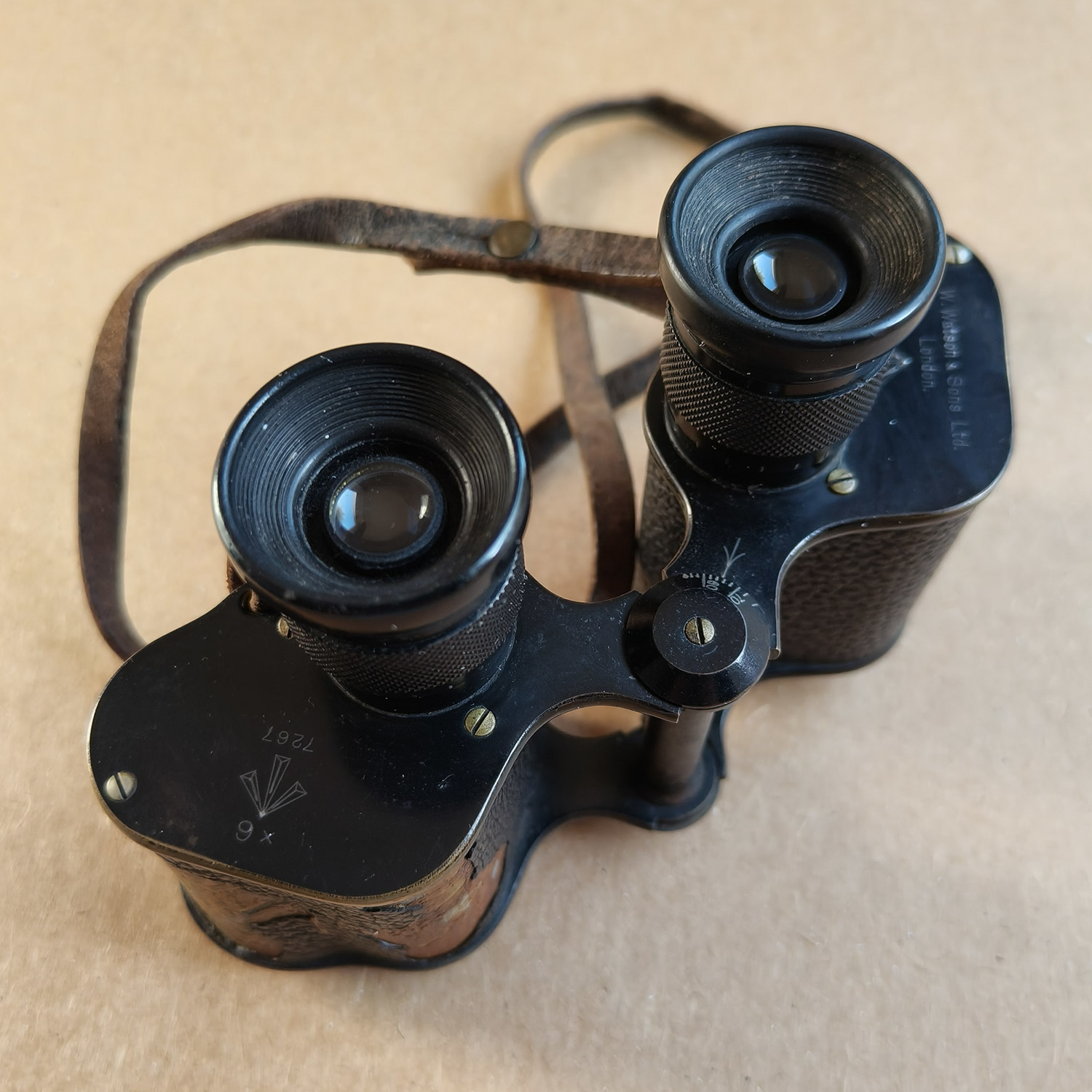Antique W. Watson & Sons Ltd London x6 Binoculars