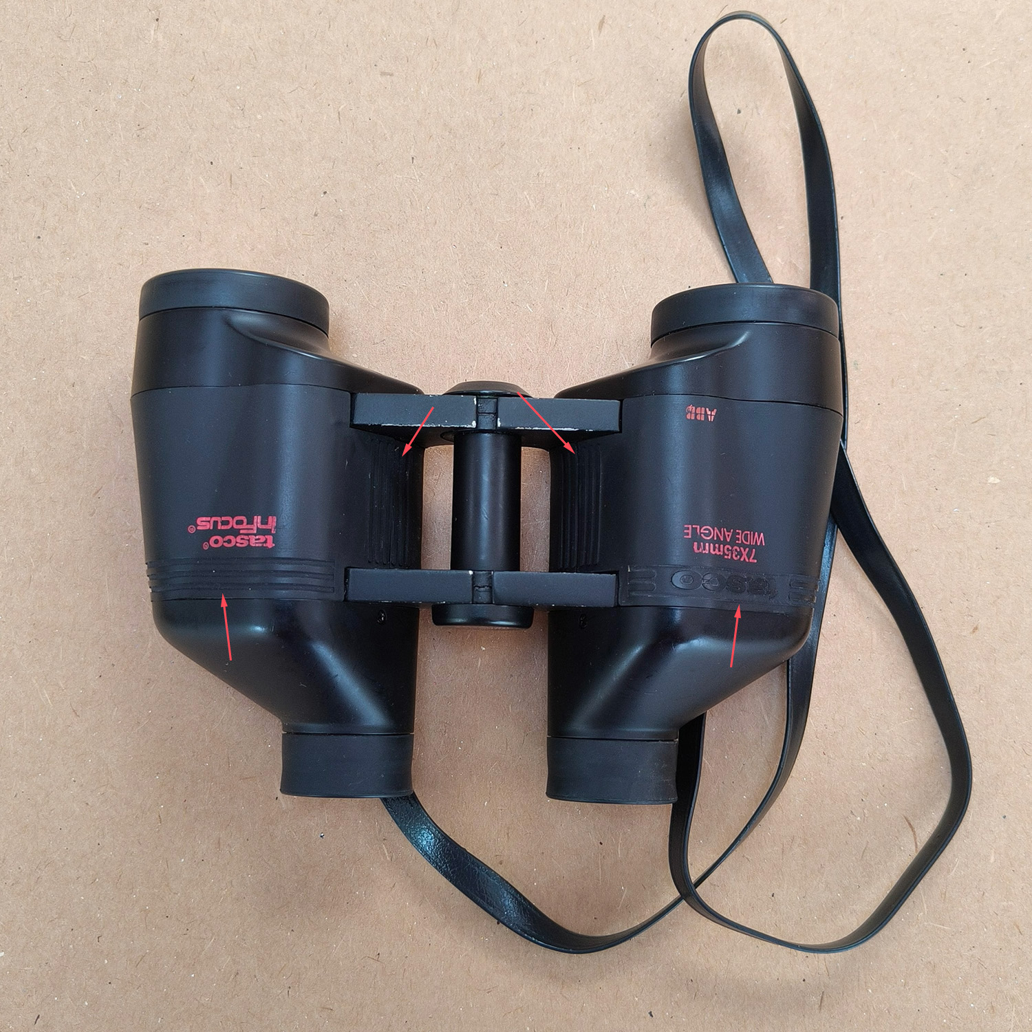tasco inFocus7x35 collimation