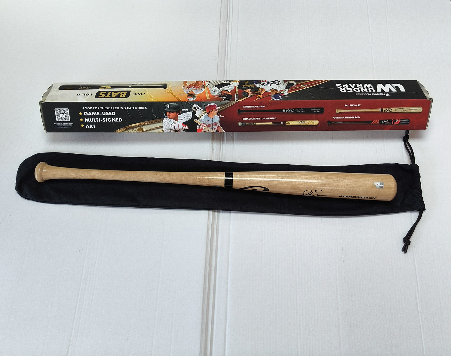 2026 Fanatics Under Wraps Vol II Signed Rawlings Adirondack Pro 34" MLB Bat