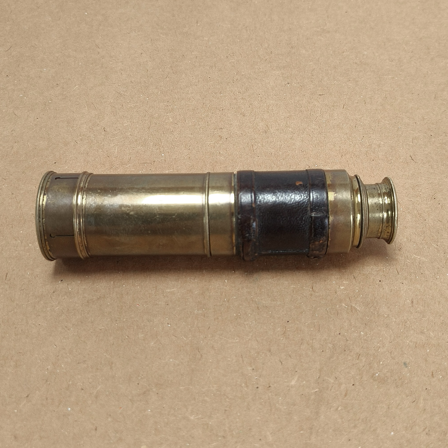 Antique Brass 3-Draw Pocket Telescope Spyglass
