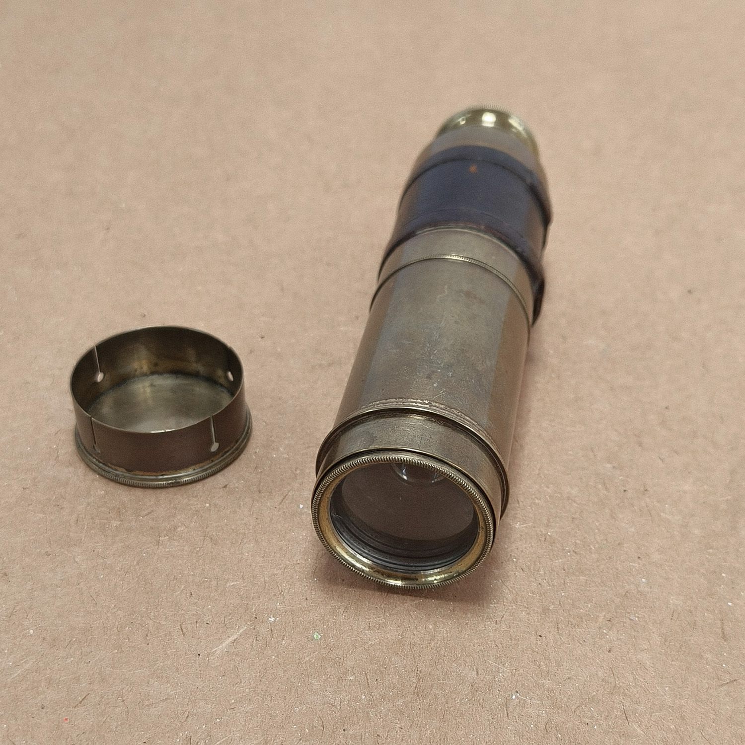 Antique Brass 3-Draw Pocket Telescope Spyglass