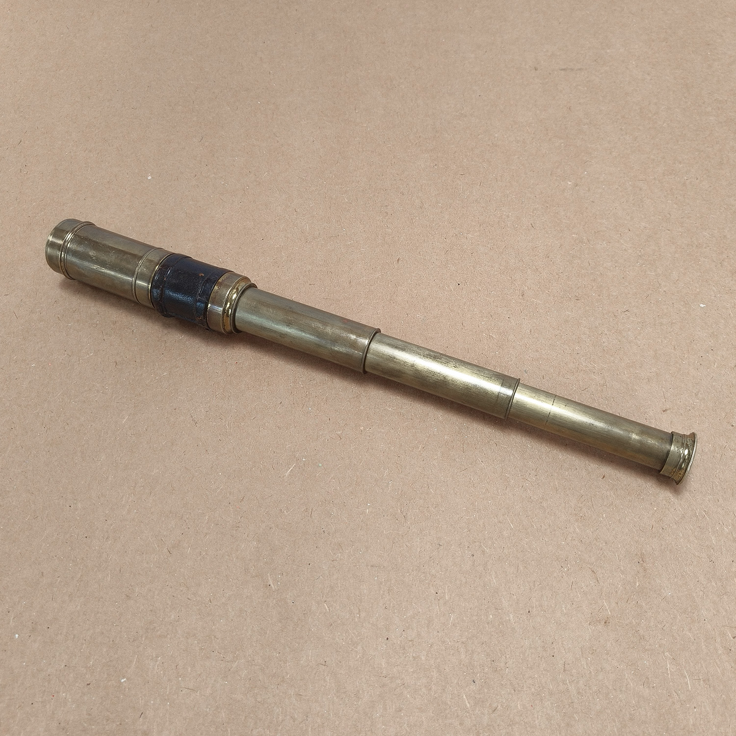Antique Brass 3-Draw Pocket Telescope Spyglass