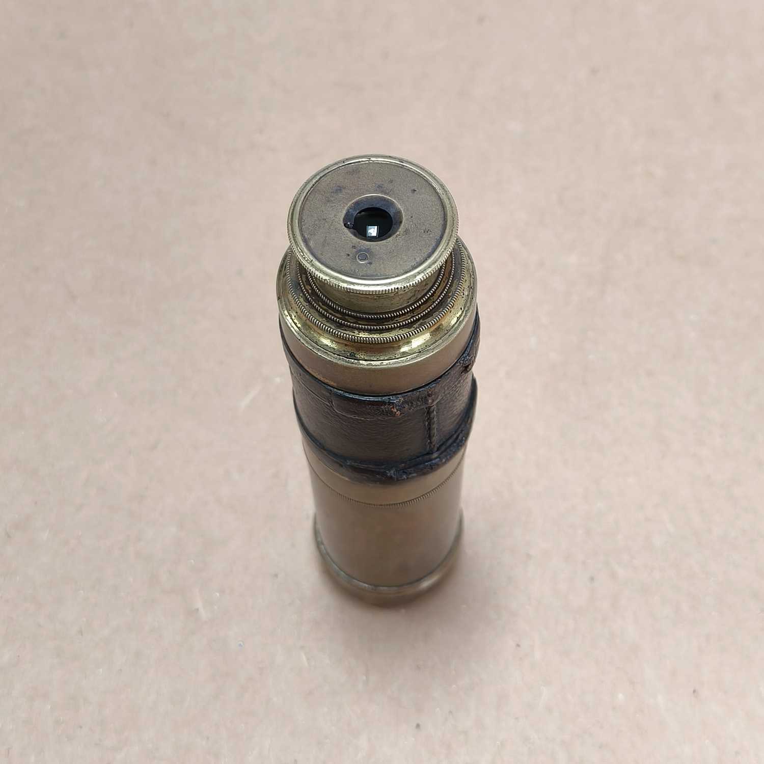 Antique Brass 3-Draw Pocket Telescope Spyglass