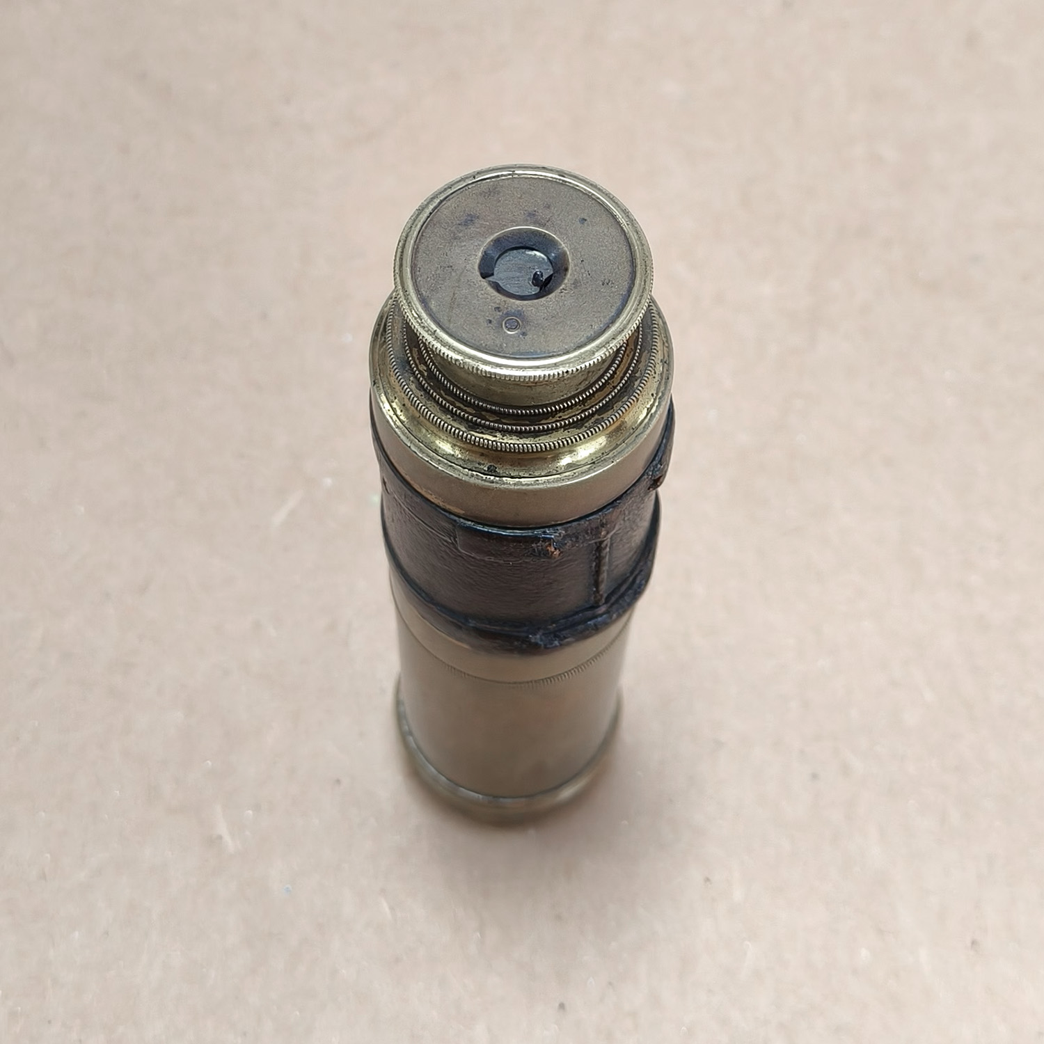 Antique Brass 3-Draw Pocket Telescope Spyglass
