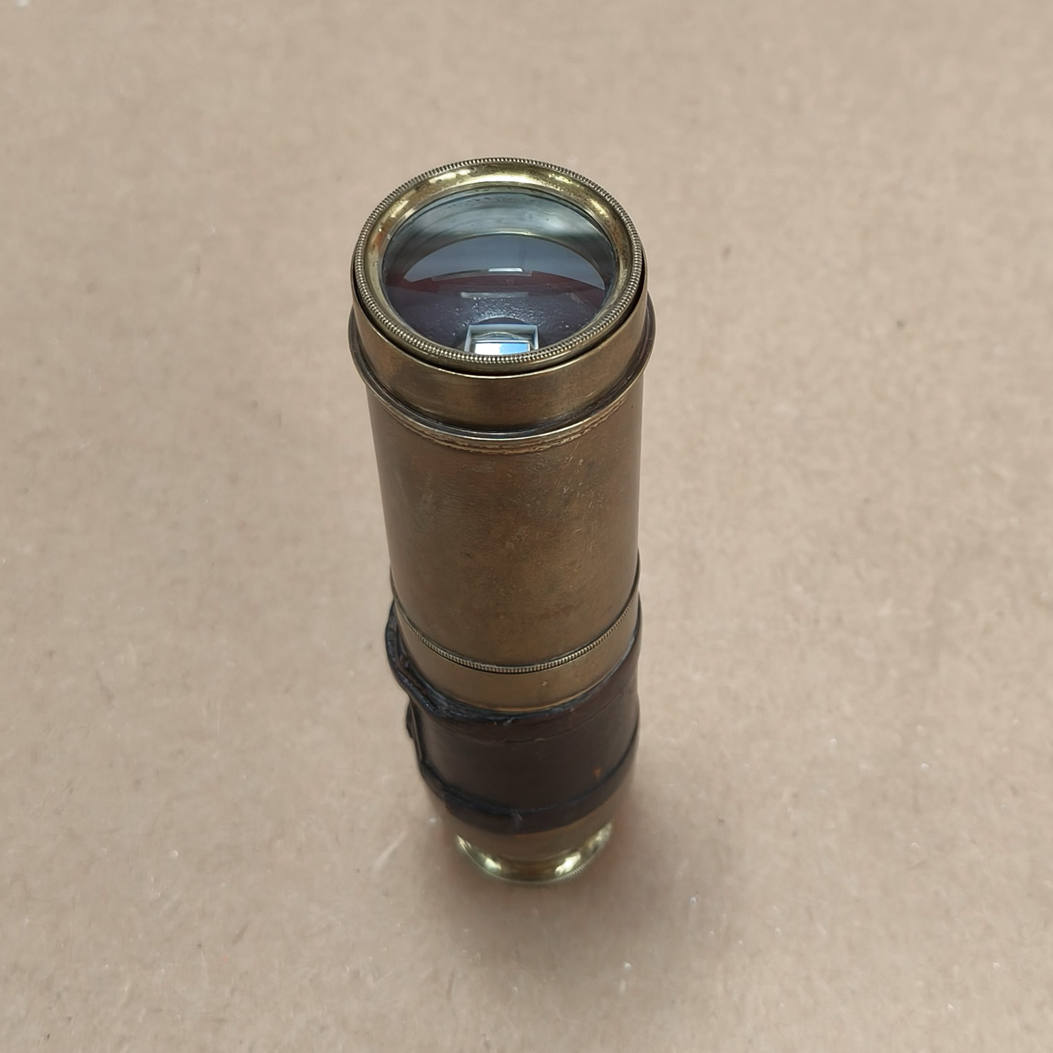 Antique Brass 3-Draw Pocket Telescope Spyglass