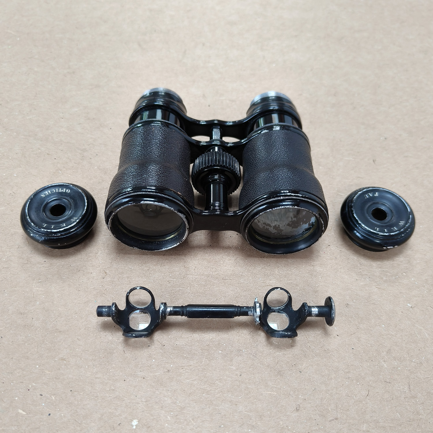 Antique French WEIL PAU 12 Verres Binoculars
