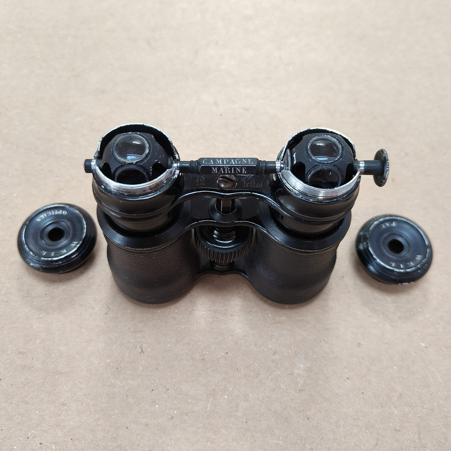 Antique French WEIL PAU 12 Verres Binoculars