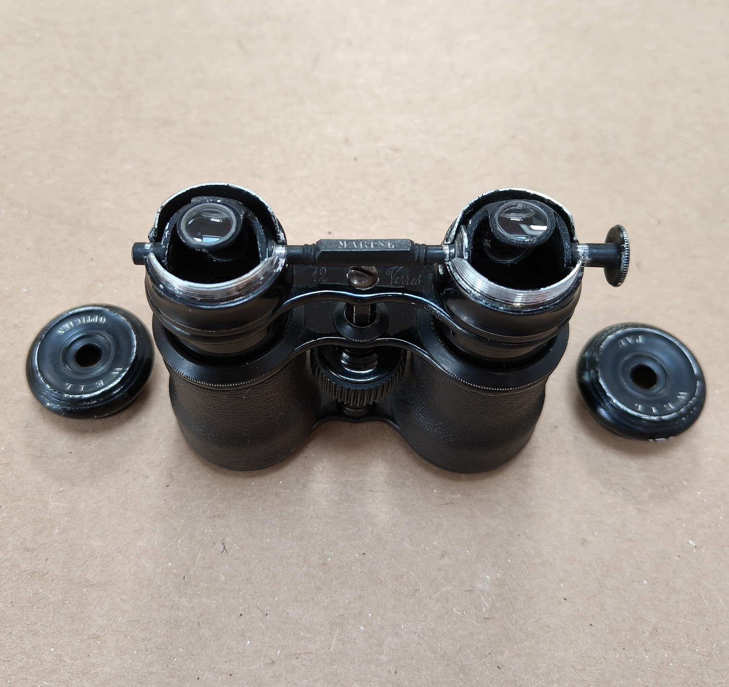 Antique French WEIL PAU 12 Verres Binoculars