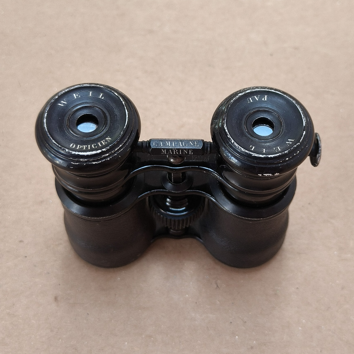 Antique French WEIL PAU 12 Verres Binoculars