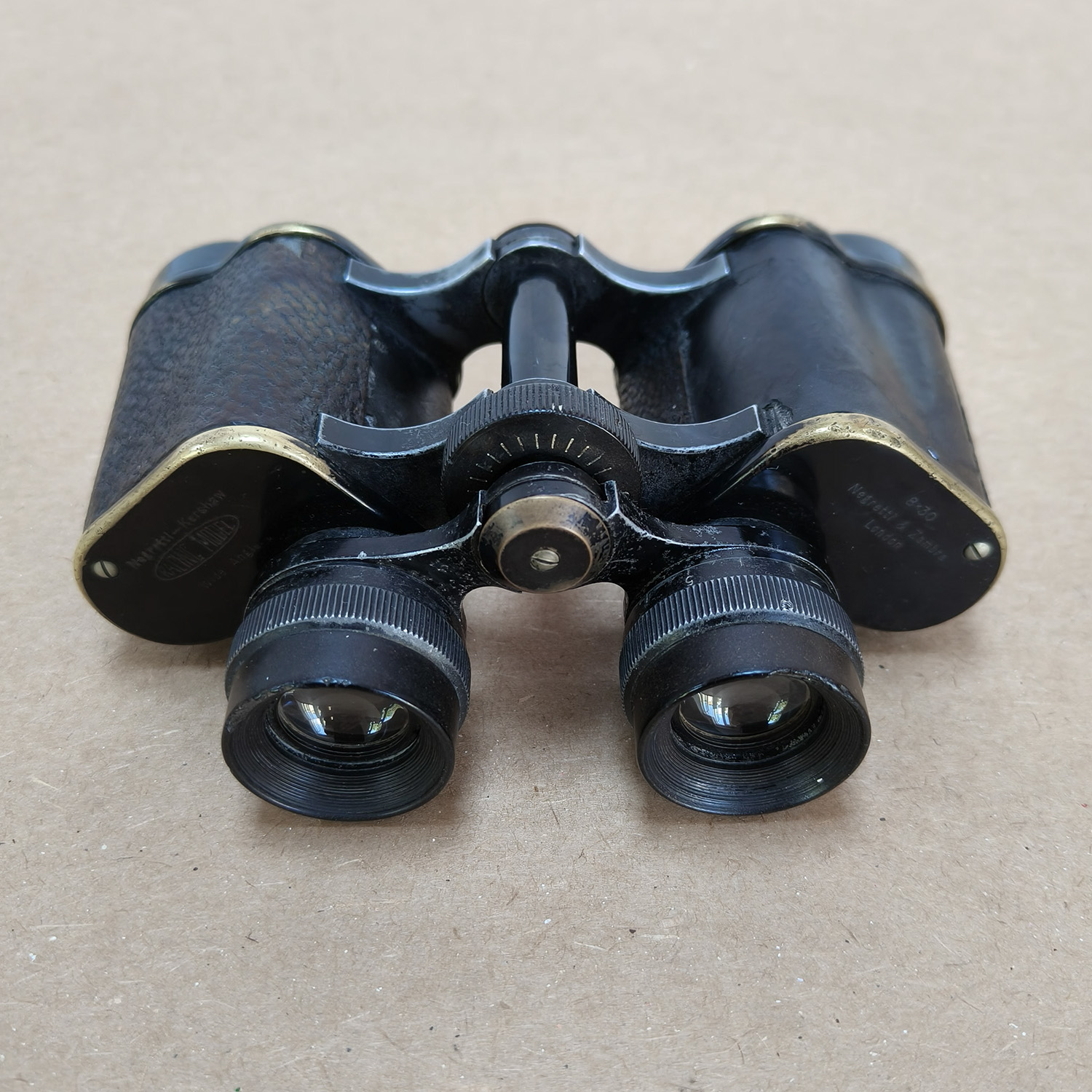 Vintage Negretti & Zambra Kershaw 8x30 Wide Angle Binoculars